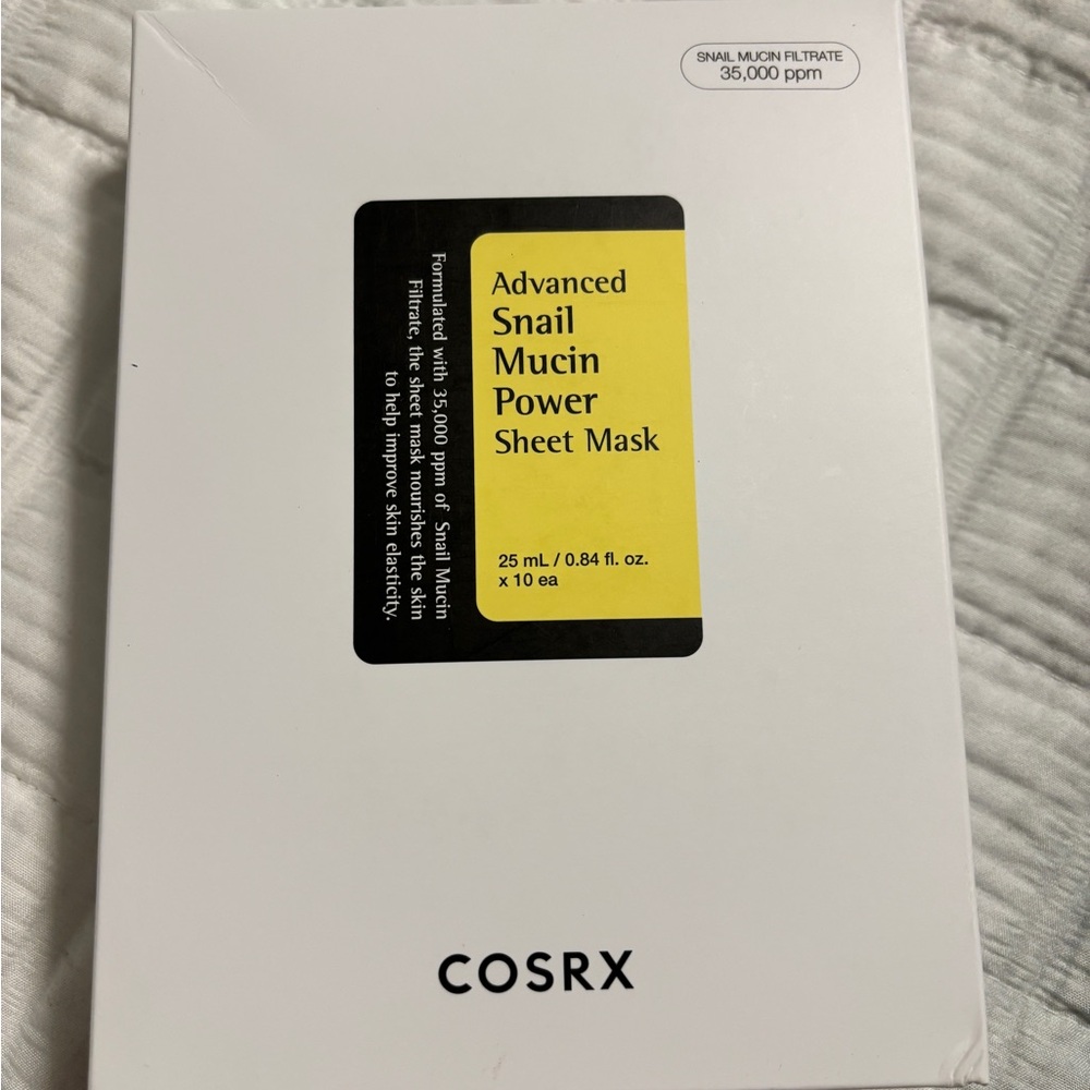 COSRX Advanced Snail Mucin Power Sheet Mask - White and Yellow